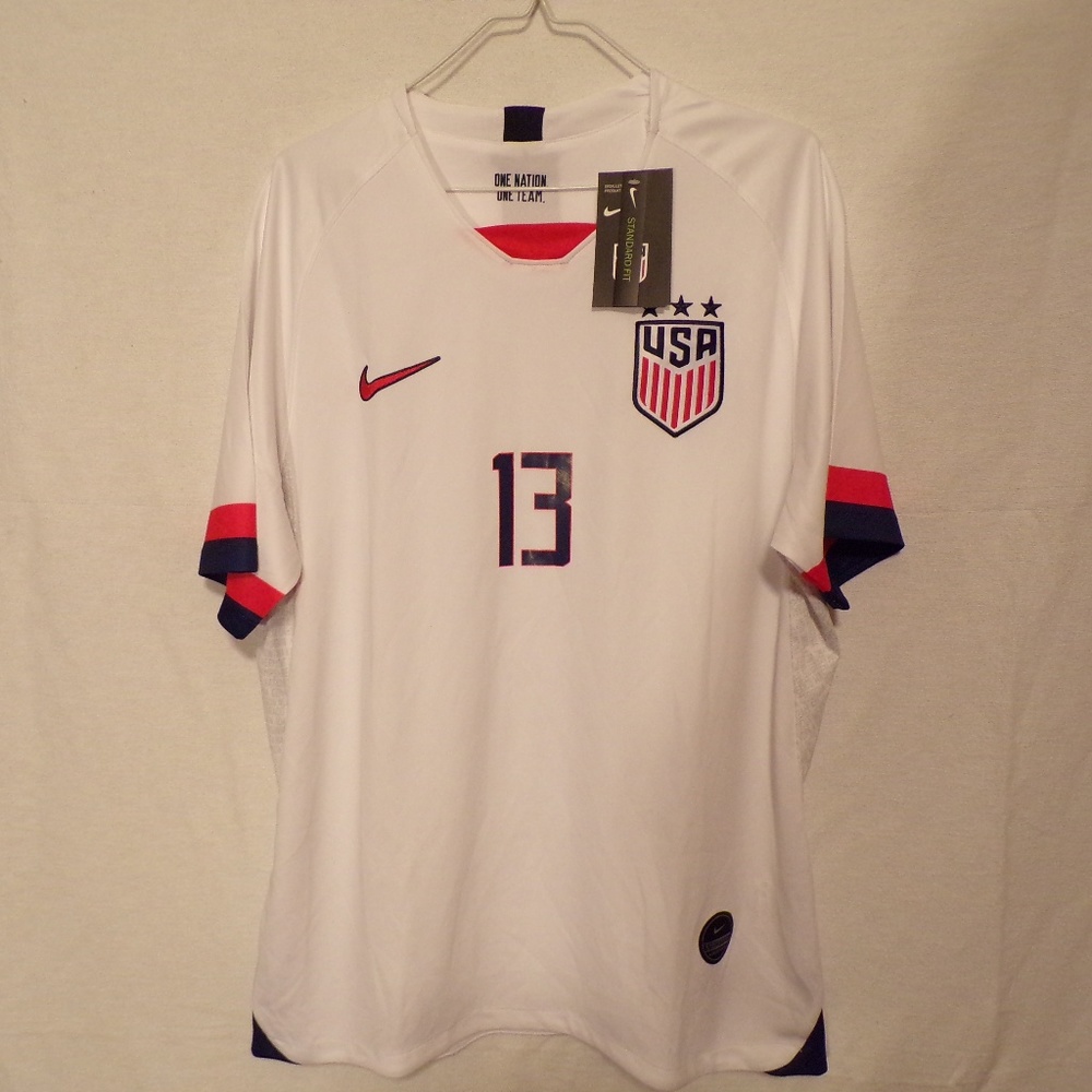 Alex Morgan USA Men's White Soccer Jersey